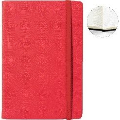 Quantore - Notizbuch A5-Linie 192 Seiten 80gr rot | 3 Stück
