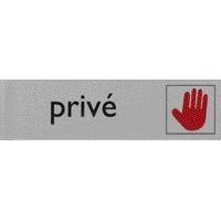 Posta - Informationstafel Piktogramm privat 165x44mm