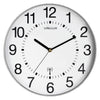 Unilux - Wanduhr Maxi funkgesteuert Ø 37,5cm hellgrau/weiß