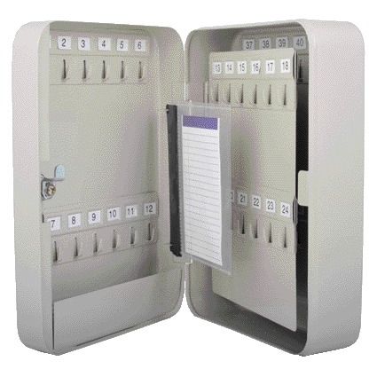 Qbasic - Schlüsselschrank 48 Haken 250x180x80mm