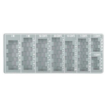 Pavo - Münzeinsatzbox 275x110x20mm grau