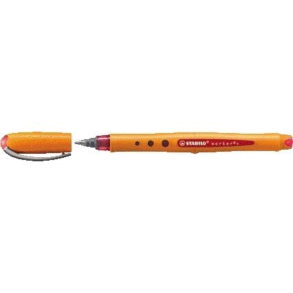 Stabilo -  worker+, Rollerball, Medium 0.5 mm, doos 10 stuks, rood | 10 stuks