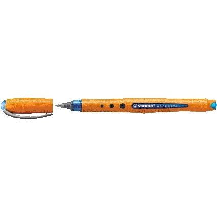 Stabilo -  worker+, Rollerball, Medium 0.5 mm, doos 10 stuks, blauw | 10 stuks