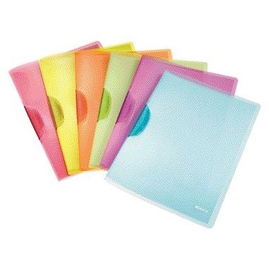 Leitz - Klemmmappe Colorclip A4 PP sortiert | 6 Stück