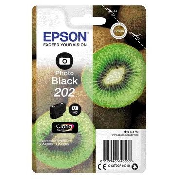 Epson - Tintenpatrone 202 T02F14 Fotoschwarz