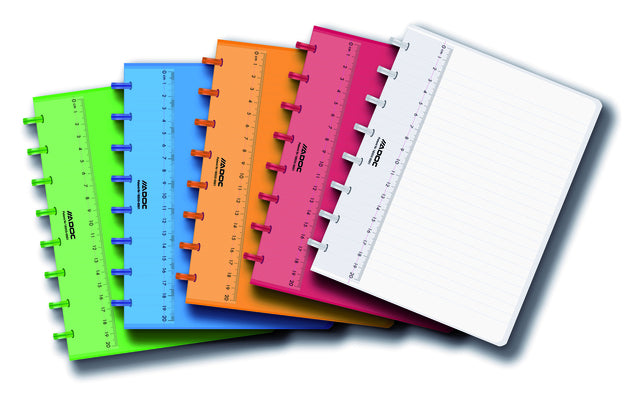 Schriftstelle adoc a5 lijn144blz 90gr pp assorti