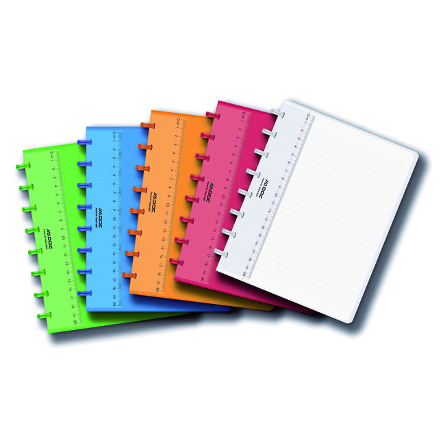 Quantore - Notizbuch A5-Linie 144 Seiten 90gr sortiert | 10 Stück