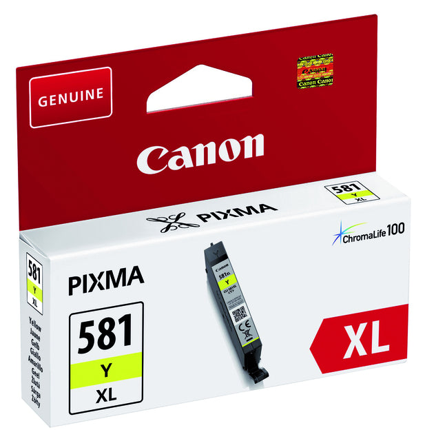 Inkcartridge Canon CLI-581XL Geel HC