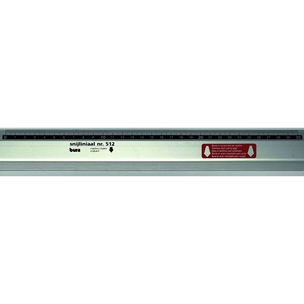 Rumold - Schneidelineal Bura 512 Antica 30cm Aluminium