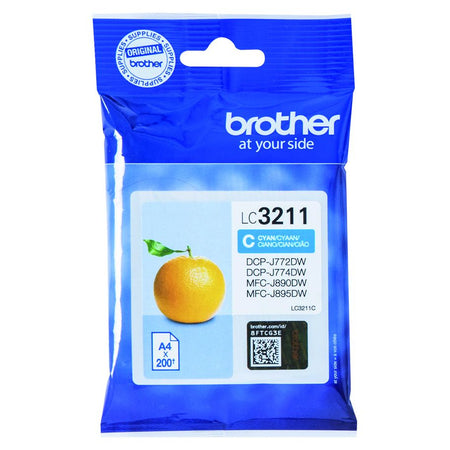 Brother - Tintenpatrone LC-3211C blau