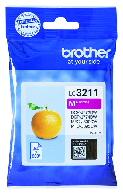 Inkcartridge Bruder LC-3211 Rood