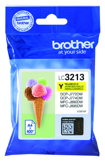 Inkcartridge Bruder LC-3213 Yellow HC