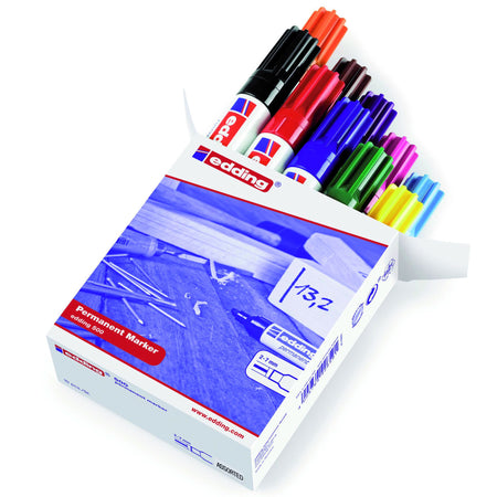 Edding - Filzstift 500 Diagonale 2-7mm sortierte Box mit 10 Stück