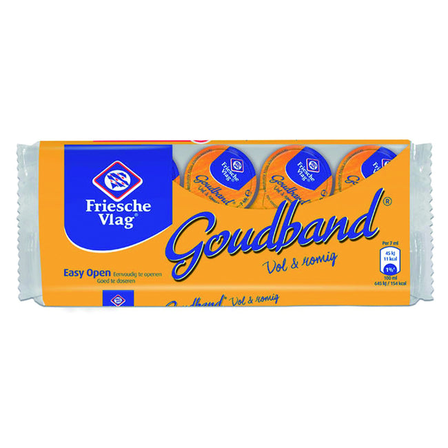 Friesche vlag -  Koffiemelk  goudband cups 10x7ml | 20 stuks
