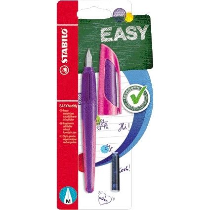 Stabilo - Füllfederhalter Easybuddy Rechtshänder M lila/magenta Blister à 1 Stück