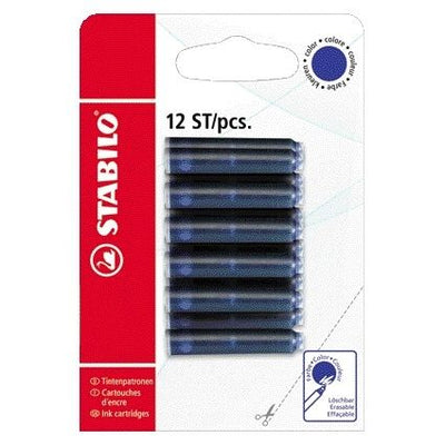 Stabilo - Tintenpatrone blau | 10 Stück
