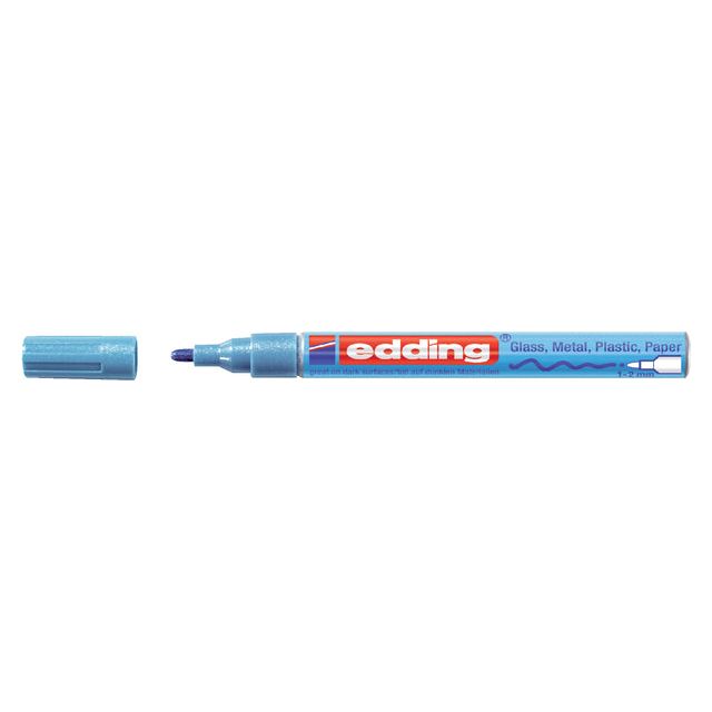 Edding -Filz -Tip Edding 751 Farbe um 1-2 mm metallisch blau