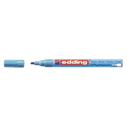 Edding - Ölbasierter Paintmarker 751 1-2mm metallic blau | 10 Stück