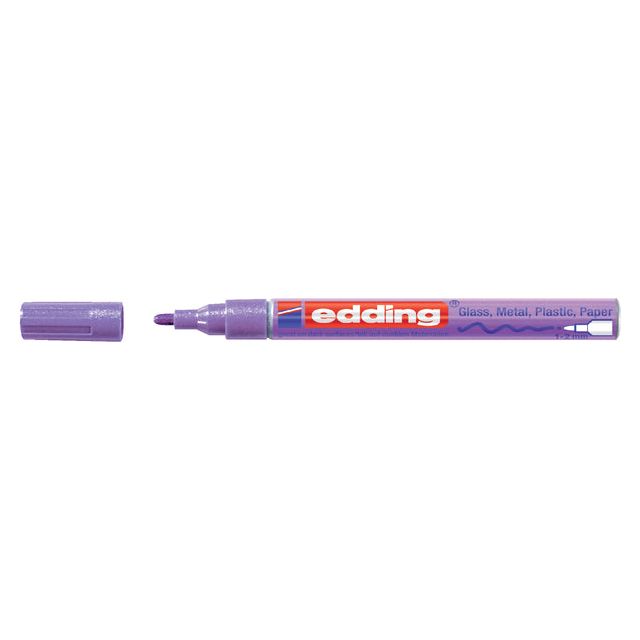 Edding -Filz -Tip Edding 751 Farbe um 1-2 mm Metallic Purple | 10 Stücke