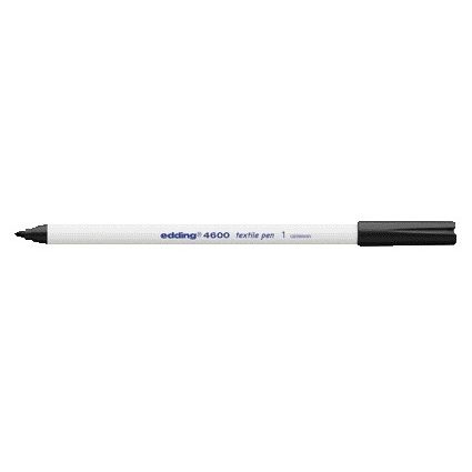 Edding - Textilmarker 4600 rund 1mm schwarz | 10 Stück