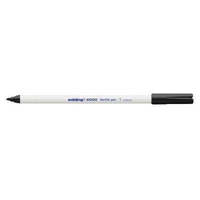 Edding - Textilmarker 4600 rund 1mm schwarz | 10 Stück