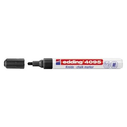 Edding - Kreidemarker 4095 rund 2-3mm schwarz | 10 Stück