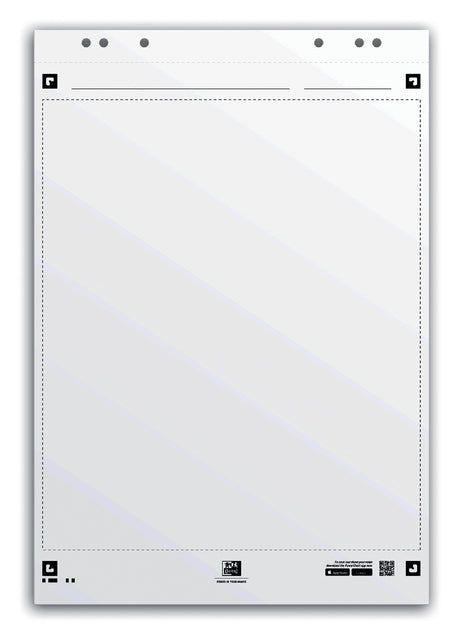 Flipoverpapier Oxford Smart 65x98cm. Blanco 90gram 20vel | 3 Stück