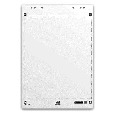 Oxford - Flipchartpapier Smart 650x980mm blanko 90 Gramm 20 Blatt | 3 Stück