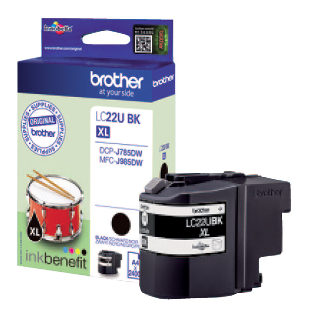 Inkcartridge Bruder LC-22U Schwarz