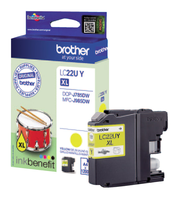 Tintenpatronenbruder LC-22U Gelb