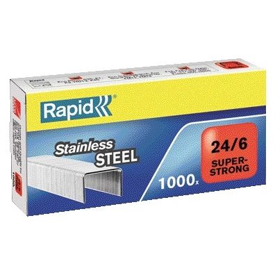 Rapid - Heftklammern 24/6 Edelstahl superstark 1000 Stück