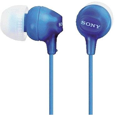 Sony - Oortelefoon EX15LP basic blauw