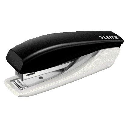 Leitz - Heftgerät NeXXt mini 10 Blatt schwarz | 12 Stück