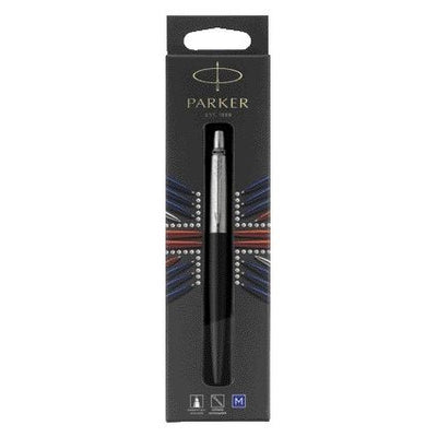 Parker - Jotter Bond Street Black CT mittlerer Blister-Kugelschreiber, 1 Stück