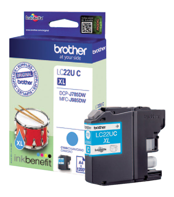 Tintenpatronenbruder LC-22U Blau