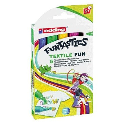 Edding - Filzstift 17 textile fun rund 2-3mm Set à 5 Stück