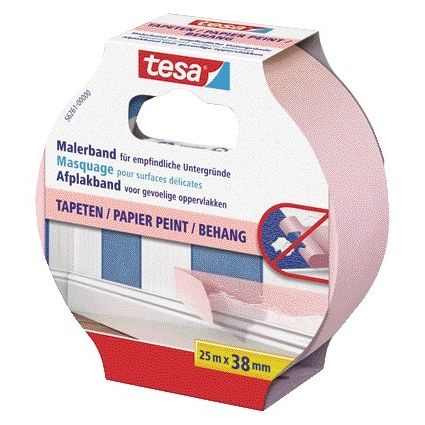 Tesa - Afplake ® Professional Sensitive 25mx38mm rosa | 8 Stück