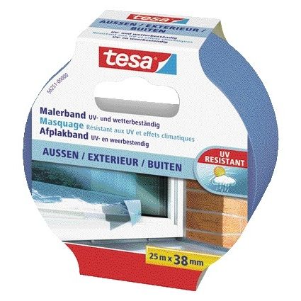 Tesa - Afplake ® Professional Outdoor 25mx38mm blau | 8 Stück