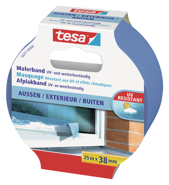 Gebäude Klebeband Tesa Precision 38 mmx25m Outdoor | 8 Stücke