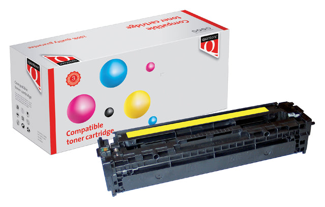 Tonercartridge Quantore Alternative für HP CB542A 125A Geel