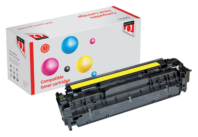 Tonercartridge Quantore Alternative für HP CC532A 304A Geel