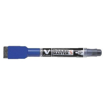 Pilot - Whiteboardmarker mit Radiergummi rund extra fein blau | 10 Stück