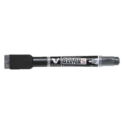 Pilot - Whiteboardmarker mit Radiergummi rund extra fein schwarz