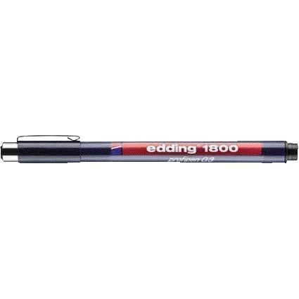 Edding - Fineliner 1800 0.35mm black | 10 Stück
