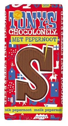 Tony's Chocolonely - Schokoladenbuchstaben-Milch-Lebkuchen S 180gr