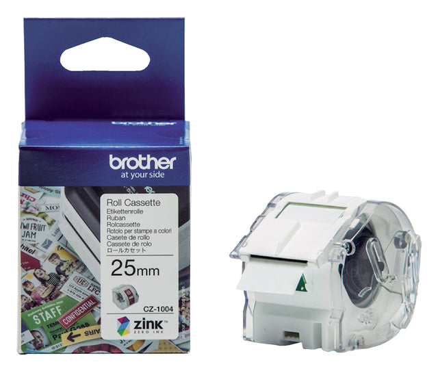 Etikett Label Bruder CZ-1004 25mmx5m Farbdruck