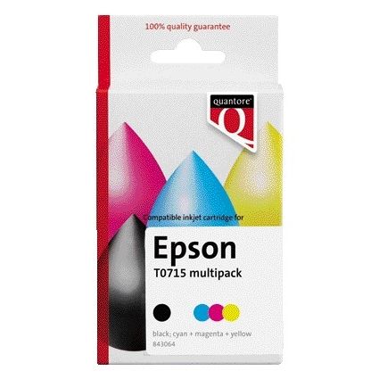 Quantore - Tintenpatronen-Alternative für T071540 Schwarz + Farbe | 12 Stück
