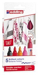 Edding - Textilmarker 4500 rund 2-3mm warm sortiert 5 Stück