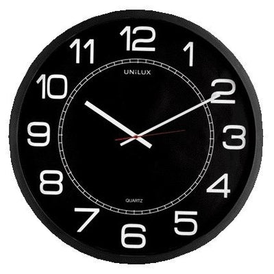 UNILUX - Wanduhr Mega Ø 57,5cm schwarz