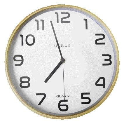 UNILUX - Wanduhr Baltisches Holz weiß